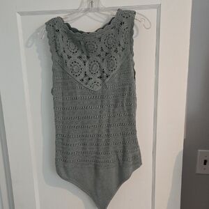 Abercrombie crochet bodysuit